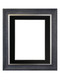 FRAMES BY POST Scandi Charcoal Grey Picture Photo Frame With White, Ivory, Black, Blue, Pink, Dark Grey, Light Grey, Dark Green, Red, Silver or Gold Mounts