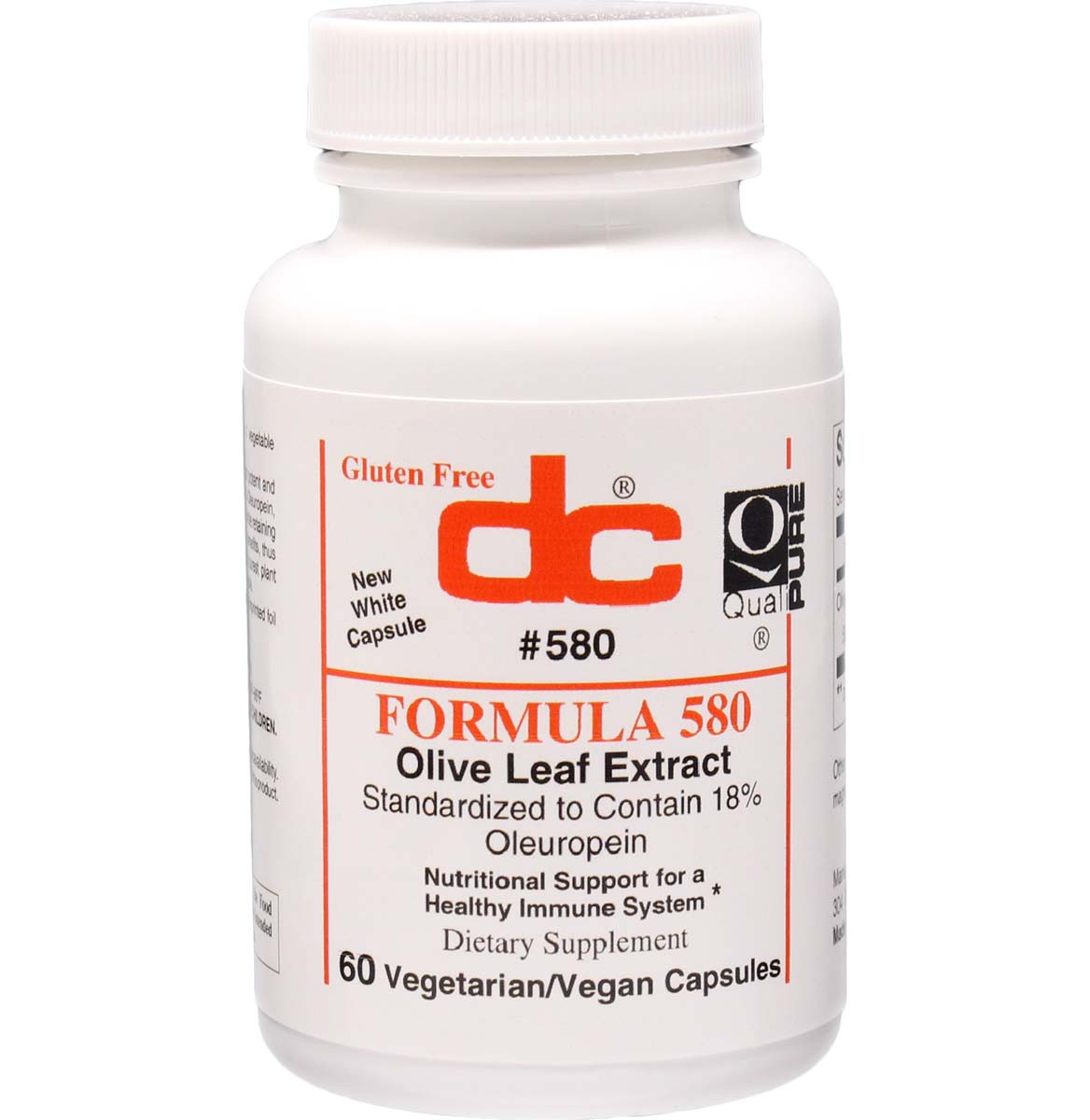 Olive Leaf Extract 500 Mg Contains 18% Oleuropein Formula 580