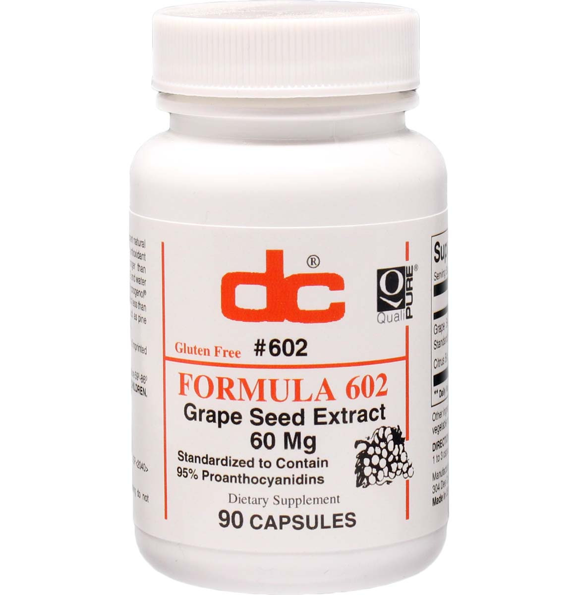Grape Seed Extract 60 Mg 95% Proanthocyanidins With Bioflavonoids