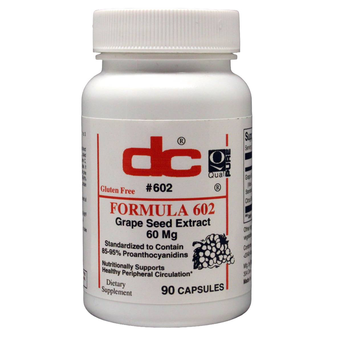 Grape Seed Extract 60 Mg 95% Proanthocyanidins With Bioflavonoids