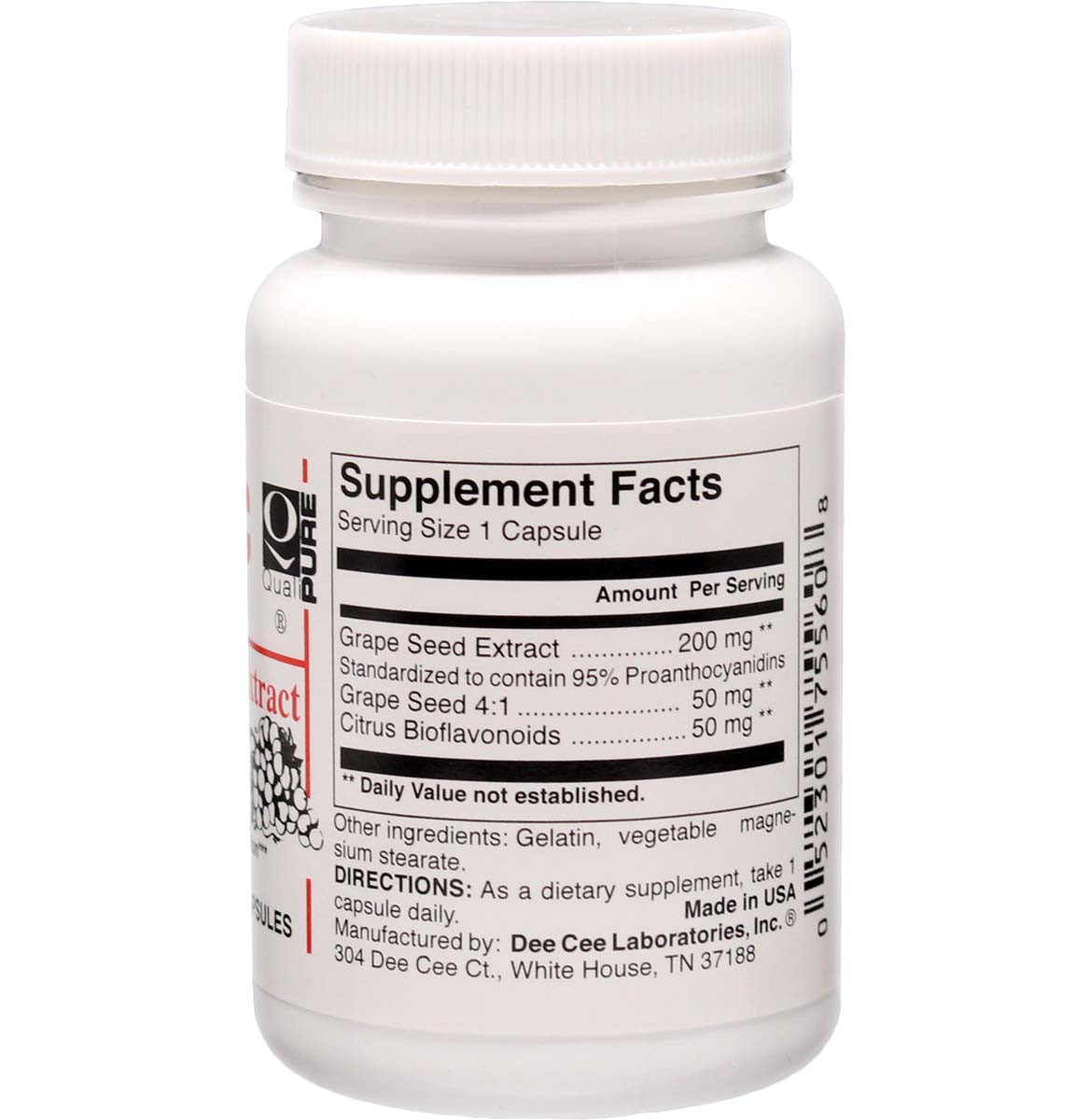 Grape Seed Extract 200 Mg - Dee Cee Labs