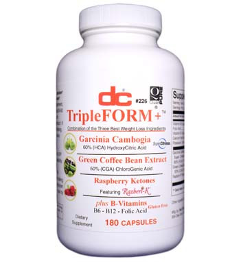 Garcinia Cambogia, Green Coffee Bean, Raspberry Ketone Tripleform+ ™