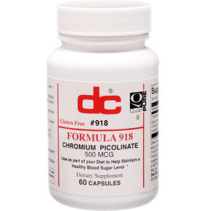 F918-60 - Chromium Picolinate Mega Potency 500 Mcg Formula 918 F918-60 - Chromium Picolinate Mega Potency 500 Mcg Formula 918