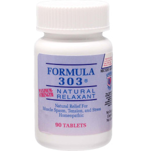 MF303-90 - Formula 303 Natural Relaxant Natural Relief For Muscle Spasm, Tension And Stress