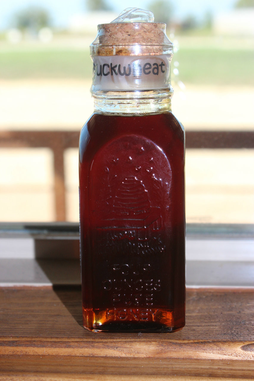 4 oz Glass Muth Jar Buckwheat Walker Honey Farm