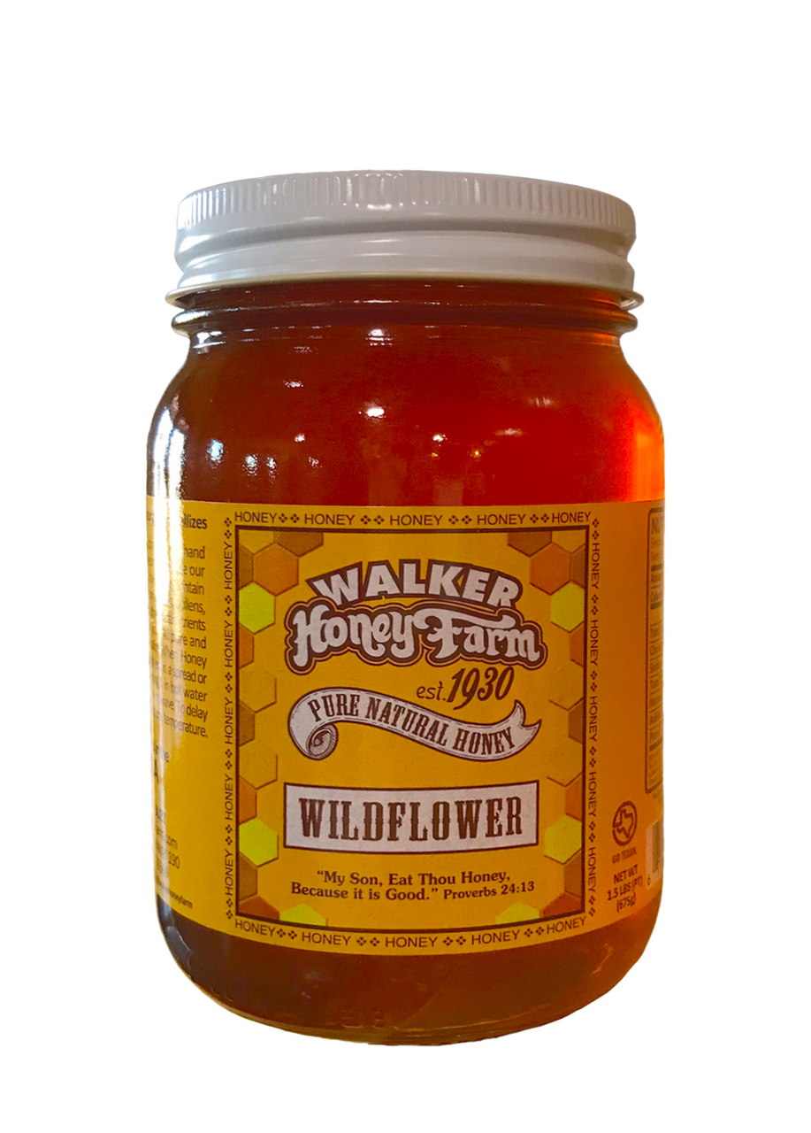 American Wildflower Honey - Pint - Walker Honey Farm