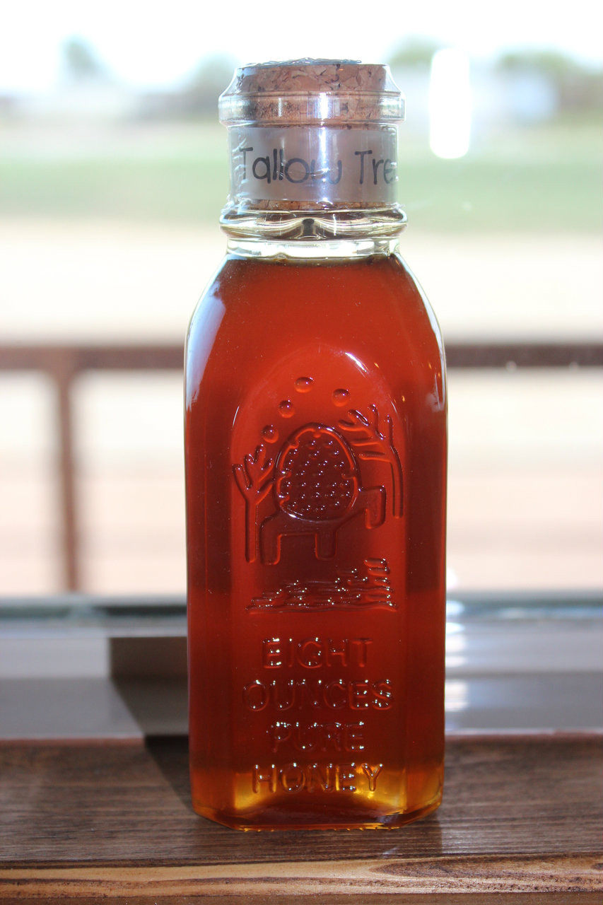 8 oz Glass Muth Jar Tallow Tree Walker Honey Farm