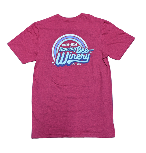 Magenta Reto Dancing Bee Winery Tee