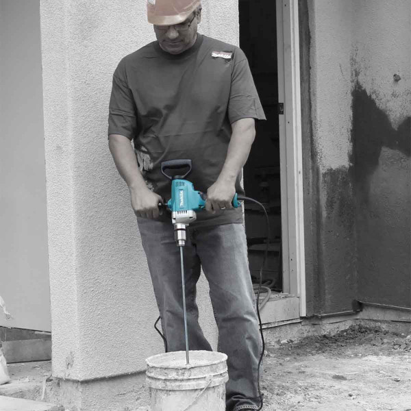 Edward Tools Mud Mixer for 3/8” Power Drills - 5 gallon bucket mixer - Industrial 4” Heavy Duty Ribbon Blade - Zinc plated steel for drywall compound, sealer, coating, paint - 24” - Rustproof