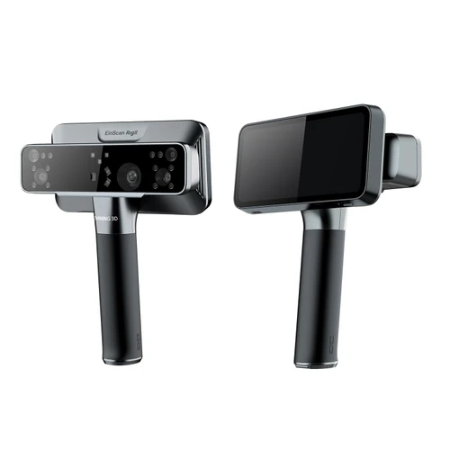 EinScan Rigil lets you laser scan without markers, is wireless, computer free and easy to use.