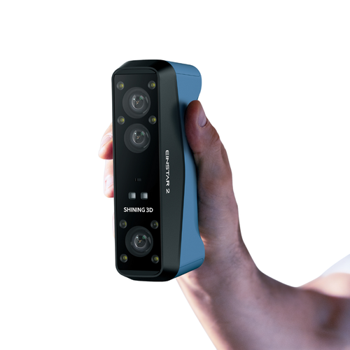 EinStar 2 Wireless 3D Scanner held in a hand