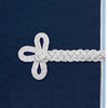 Navy/Light Blue/Silver Centaur Wool Cooler / Dress Sheet - Pony & Cob.