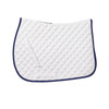 Centaur Imperial Pony Saddle Pad, White with Navy Trim.