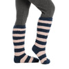 Misty Rose/Navy Stripe