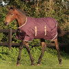 Amigo Foal / Mini Turnout Blanket, Fig/Navy/Tan,  30" - 54"