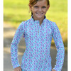 Belle & Bow Rainbelle Turquoise, Long Sleeve Sun Shirt, Kids 2 - 10 Years