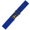 Kathryn Lily Elastic Belt, Blue Solid.