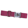 Kathryn Lily 1.5" belt, Burgundy Bits.