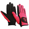 TuffRider Children's Performance Riding Gloves, Raspberry.