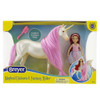 Breyer Magical Unicorn, Sky and Fantasy Rider, Meadow