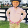 Belle & Bow LONG Sleeve Show Shirt, Light Pink, Sizes 2 - 6 Years