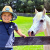 Belle & Bow Kids Straw Sun Hat