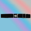 Belle & Bow 1.5" Wide Adjustable Belts, Black.