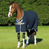 Rambo Helix Stable Sheet with Disc Front, Navy/Silver, 66" - 69"