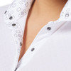 Kerrits Kids Encore Short Sleeve Show Shirt, White with Bit of Luck trim