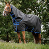 Amigo Ripstop 900D Pony PLUS Turnout Sheet, Black/Classic Blue.