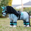 Azure saddle pad on LeMieux toy pony.