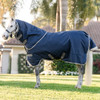 Amigo 1200D Pony PLUS Turnout Sheet, Navy/Titanium Grey & Silver.