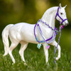  Breyer 4-Ever Friends Purple Gift Set, Horse, Halter, Lead & 3 Bracelets.