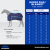 Weatherbeeta Comfitec Essential Detach-A-Neck Turnout, 220g, Navy/Burugndy, 60" - 69".