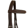 Side detail plain edge stitching, Glenmore pony bridle.