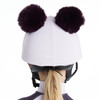LeMieux Mini Double Pom Hat Silk, Lilac.