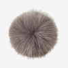 LeMieux Replacement Hat Silk Pom Pom, gray.