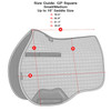 LeMieux Suede GP Square Pony Saddle Pad, Small/Medium, Size Guide.