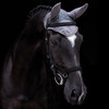 Rambo Ear Net, Pony/Cob, Charcoal/Silver/Raspberry/Blue.