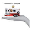 Old World Glass Horse Trailer Ornament.