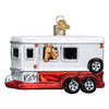 Old World Glass Horse Trailer Ornament.