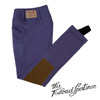 Tailored Sportsman Girls TechLight Clarino Jods, Royalty/Tan, Front Zip.