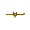 Finishing Touch Stock Pin, Fox, Gold.