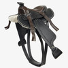 LeMieux Toy Pony Western Saddle, Black.