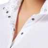 Kerrits Kids Encore Long Sleeve Show Shirt, White / Bit of Luck Trim 