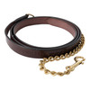 Huntley Equestrian Traditional Sedgwick Leather Lead with Chain