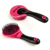Shires EZI-GROOM Grip Mane & Tail Brush, Pink.