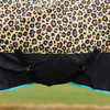 Saxon Defiant 600D Medium Turnout, Leopard Print.