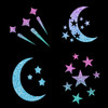 Glittermarx MiniMarx Stencil Kits Fly Me To The Moon.