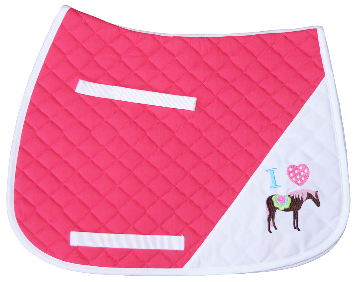 I Heart Pony Saddle Pad